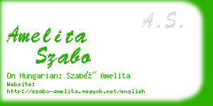 amelita szabo business card